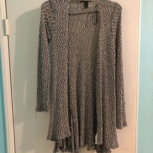 Black & White Long Cardigan
